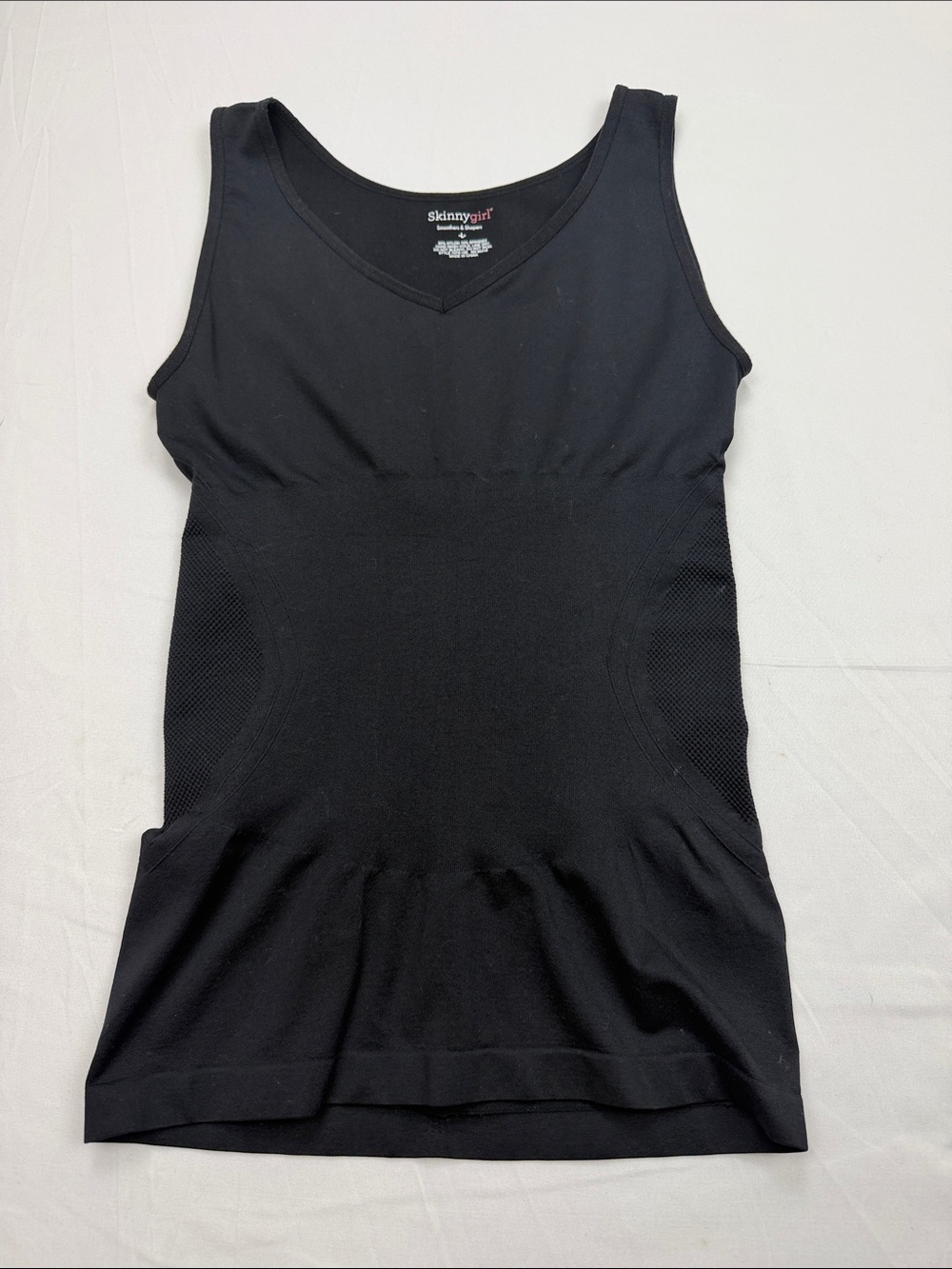 Skinnygirl Black Seamless Shaping Tank